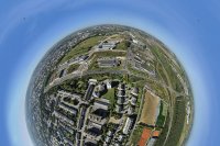 Sphères - Photo aérienne - Esch Nonnenwisen - Luxembourg - Panorama sphérique - Phot'On Air - Gérard Borre Photographie