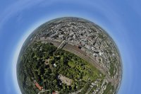 Sphères - Photo aérienne - Esch Parc - Luxembourg - Panorama sphérique - Phot'On Air - Gérard Borre Photographie